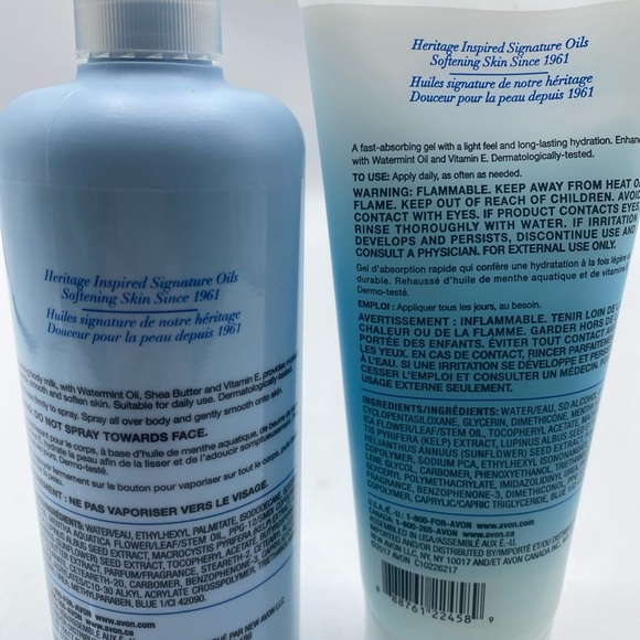 Avon Skin So Soft Aqua Express Body Milk Spray & Moisturizing Gel Blue - Picture 4 of 4
